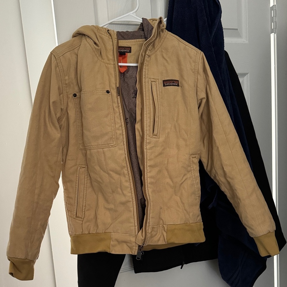 Patagonia Women's Hooded Field Jacket in Tan